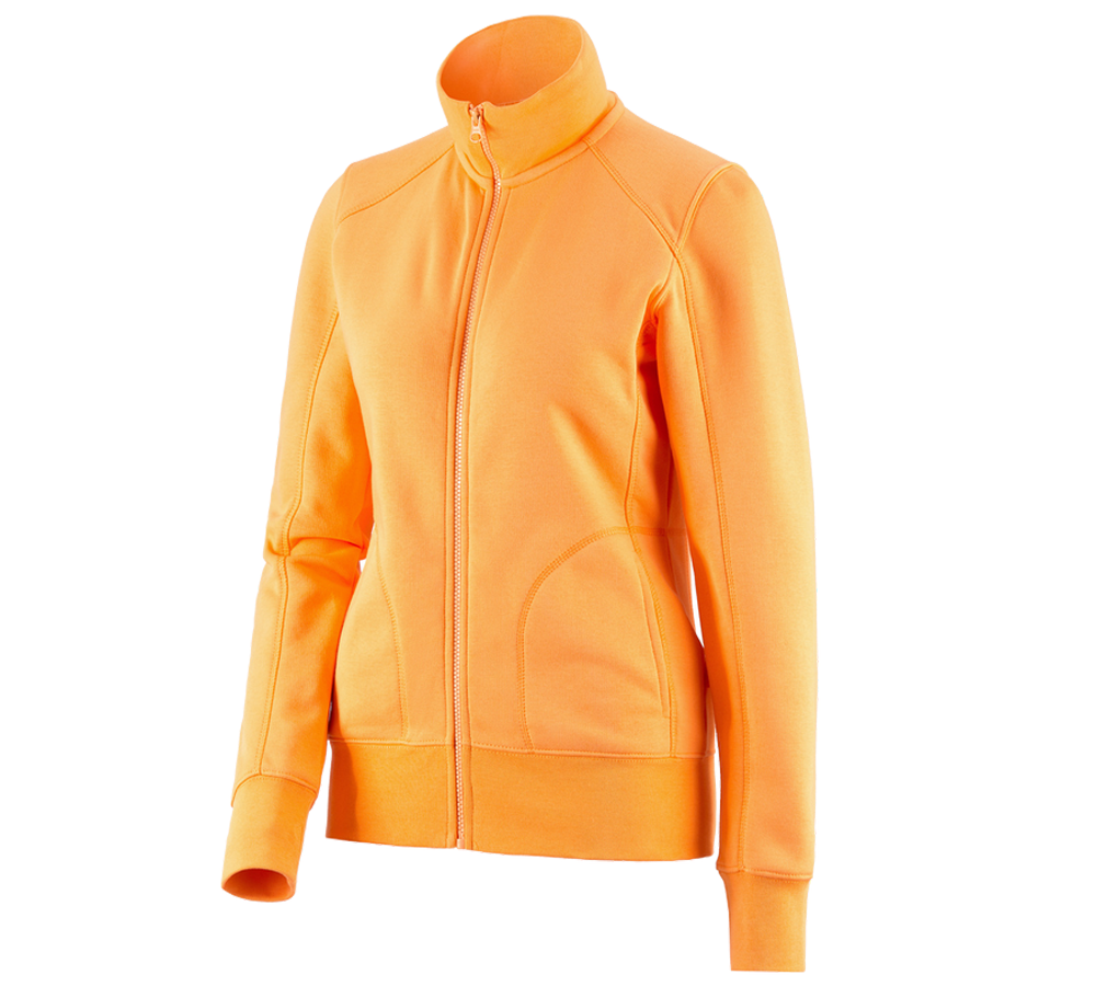 Topics: e.s. Sweat jacket poly cotton, ladies' + lightorange