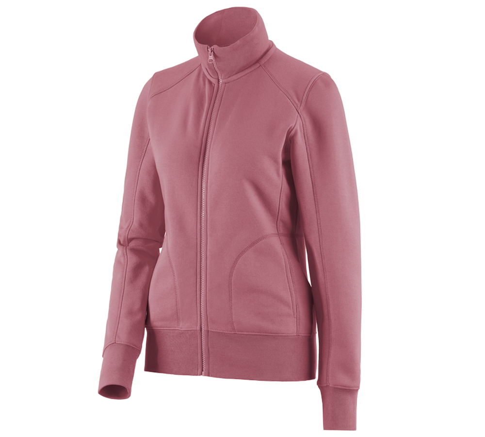 Topics: e.s. Sweat jacket poly cotton, ladies' + antiquepink