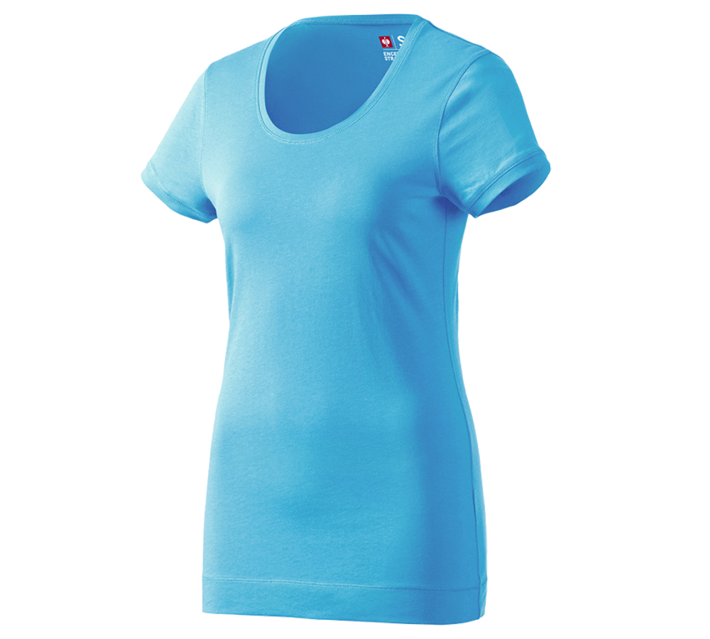 Shirts, Pullover & more: e.s. Long shirt cotton, ladies' + turquoise