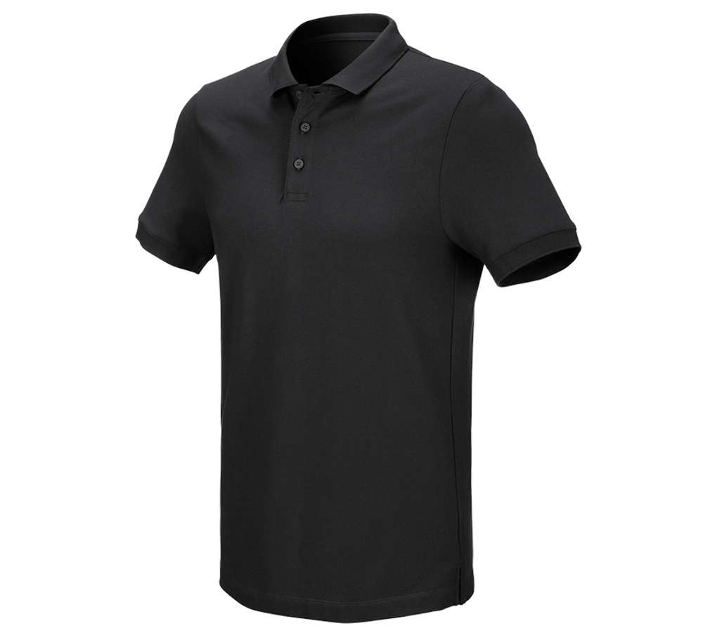 Plumbers / Installers: e.s. Pique-Polo cotton stretch + black