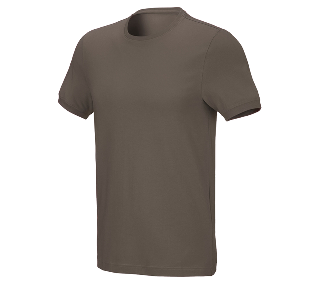 Topics: e.s. T-shirt cotton stretch, slim fit + stone
