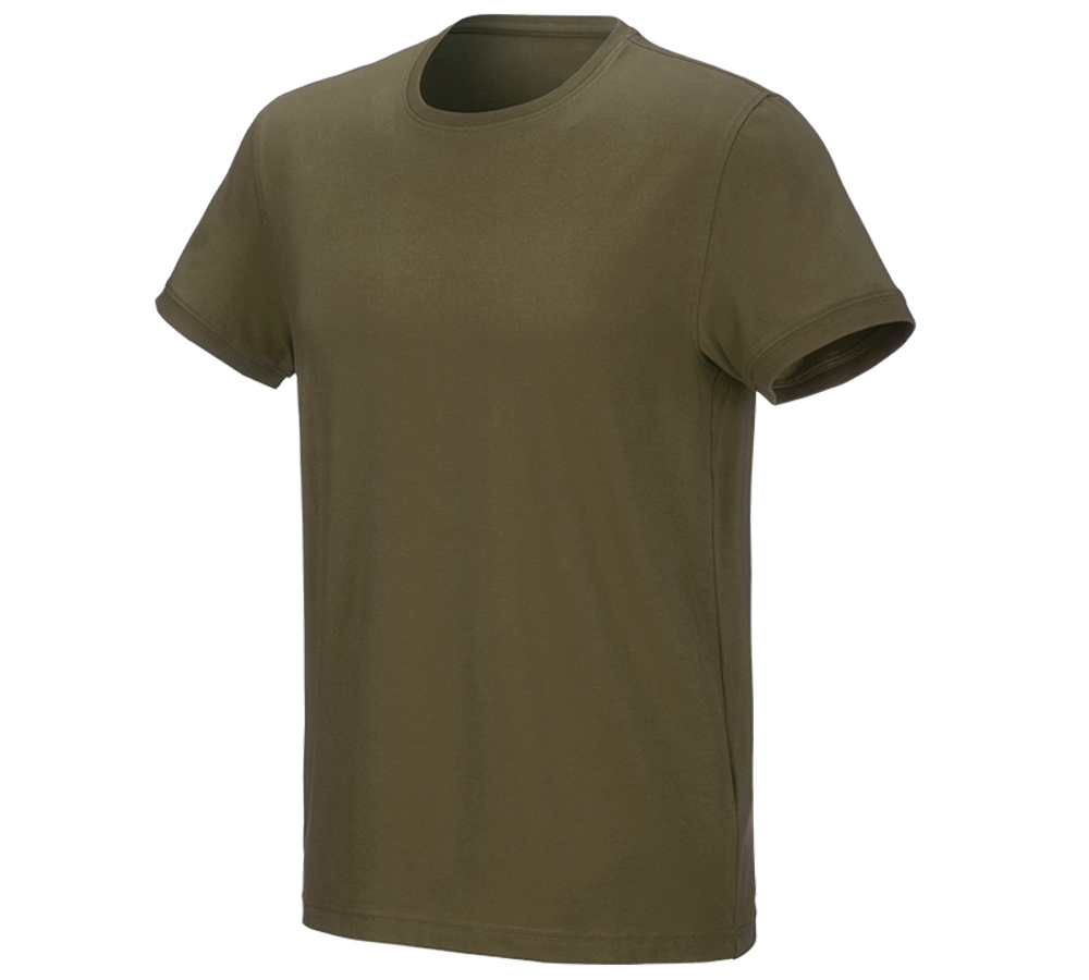 Joiners / Carpenters: e.s. T-shirt cotton stretch + mudgreen