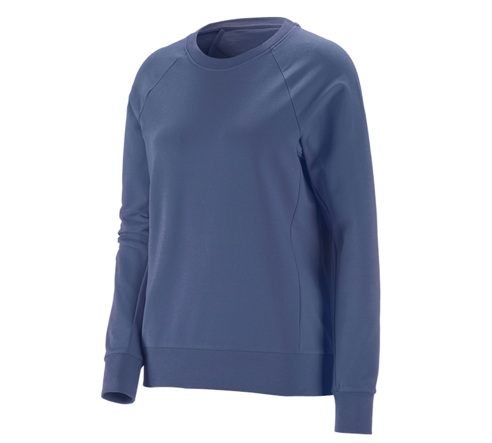 Plumbers / Installers: e.s. Sweatshirt cotton stretch, ladies' + cobalt