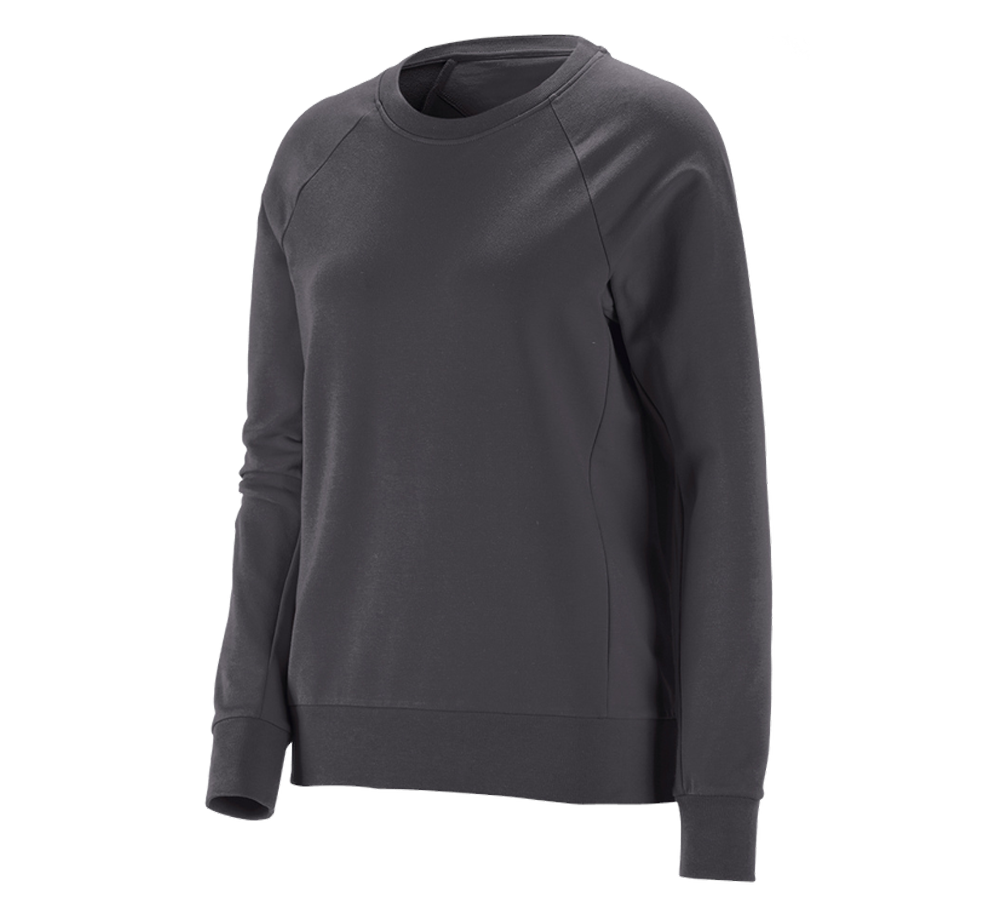 Plumbers / Installers: e.s. Sweatshirt cotton stretch, ladies' + anthracite