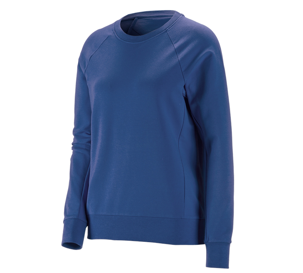 Shirts, Pullover & more: e.s. Sweatshirt cotton stretch, ladies' + alkaliblue