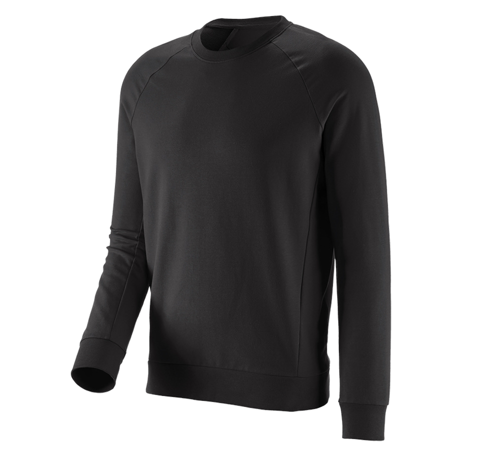 Topics: e.s. Sweatshirt cotton stretch + black