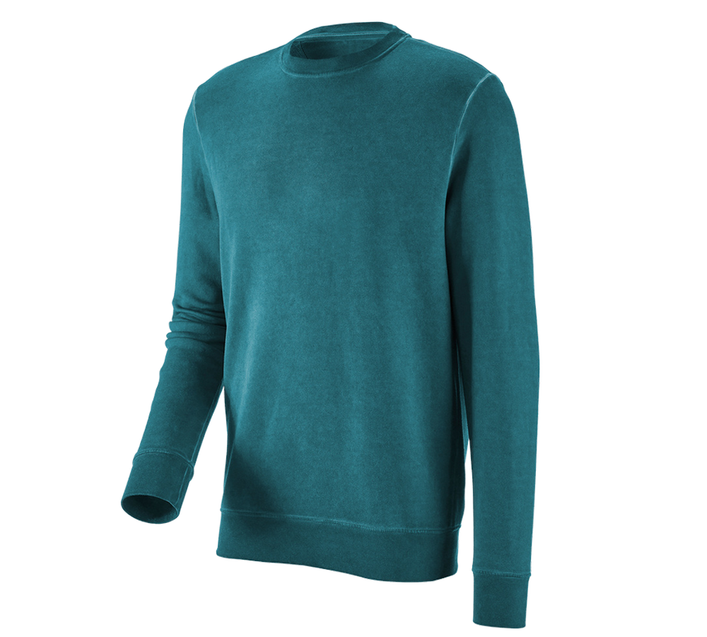 Plumbers / Installers: e.s. Sweatshirt vintage poly cotton + darkcyan vintage