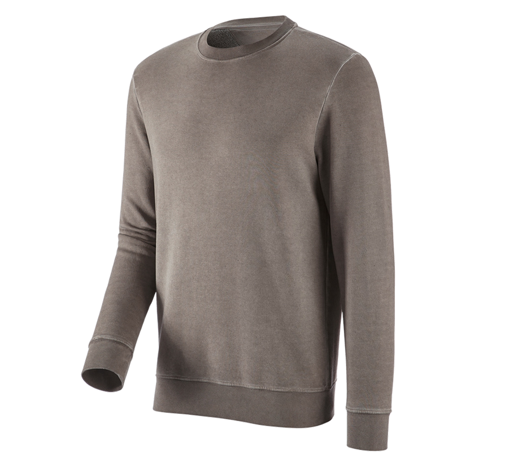 Plumbers / Installers: e.s. Sweatshirt vintage poly cotton + taupe vintage