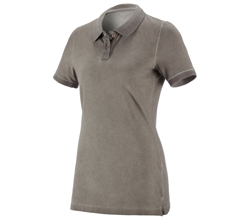 Joiners / Carpenters: e.s. Polo shirt vintage cotton stretch, ladies' + taupe vintage