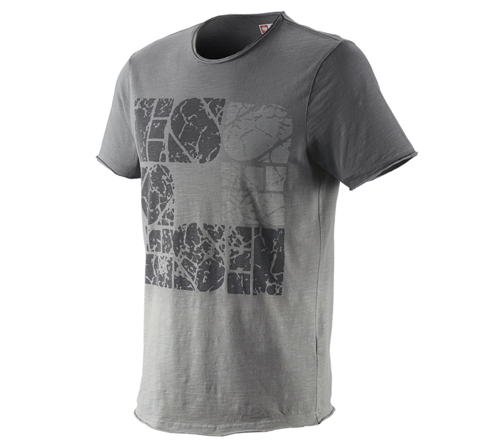 Topics: e.s. T-Shirt denim workwear + granite vintage