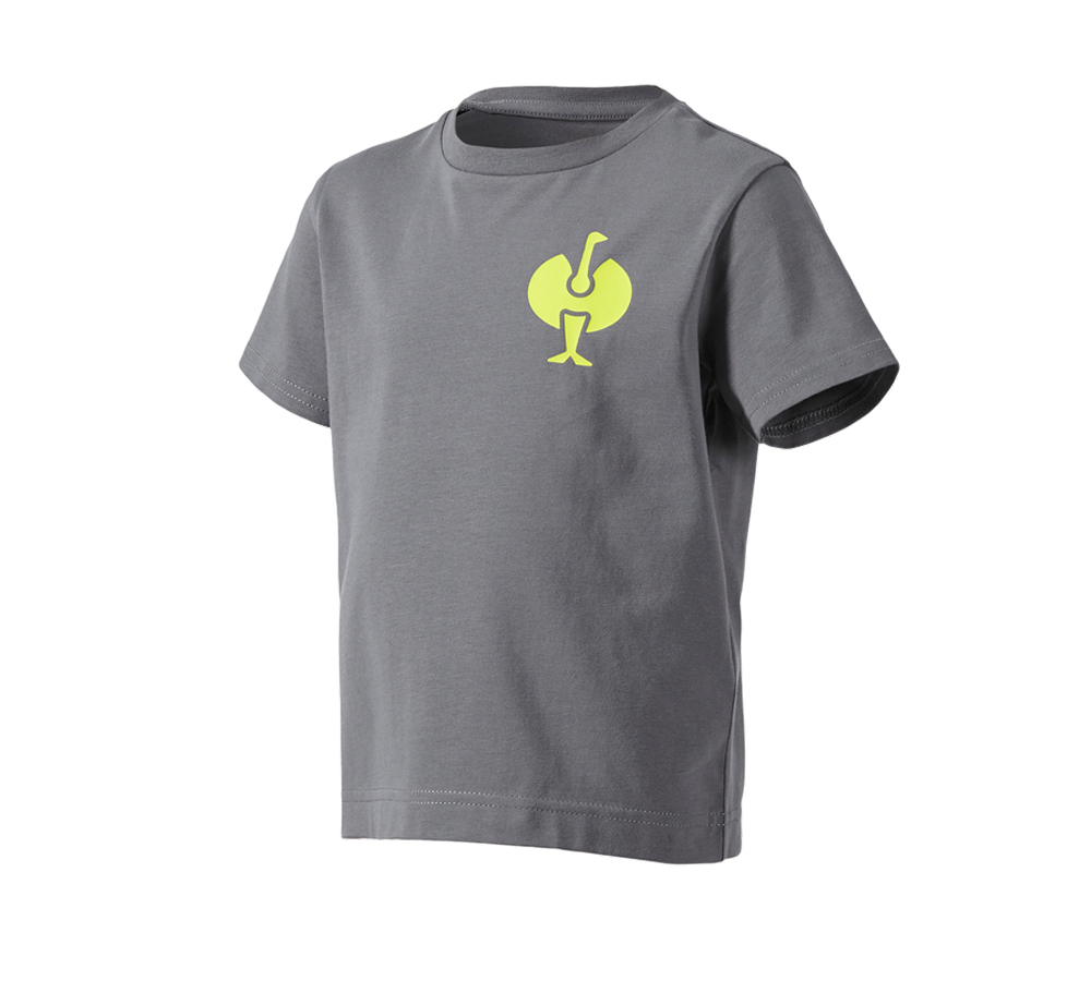 Shirts, Pullover & more: T-Shirt e.s.trail, children's + basaltgrey/acid yellow