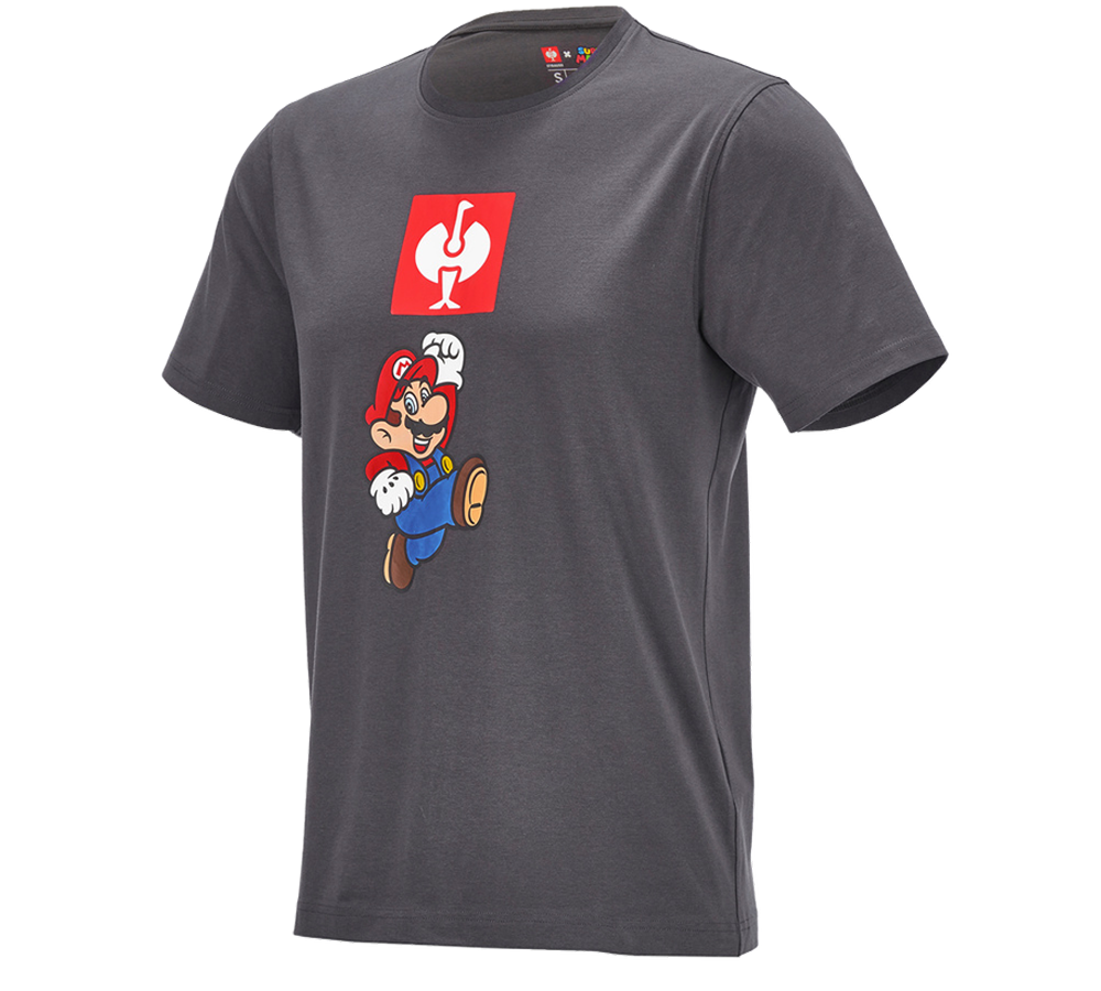 Shirts, Pullover & more: Super Mario T-Shirt, men's + anthracite