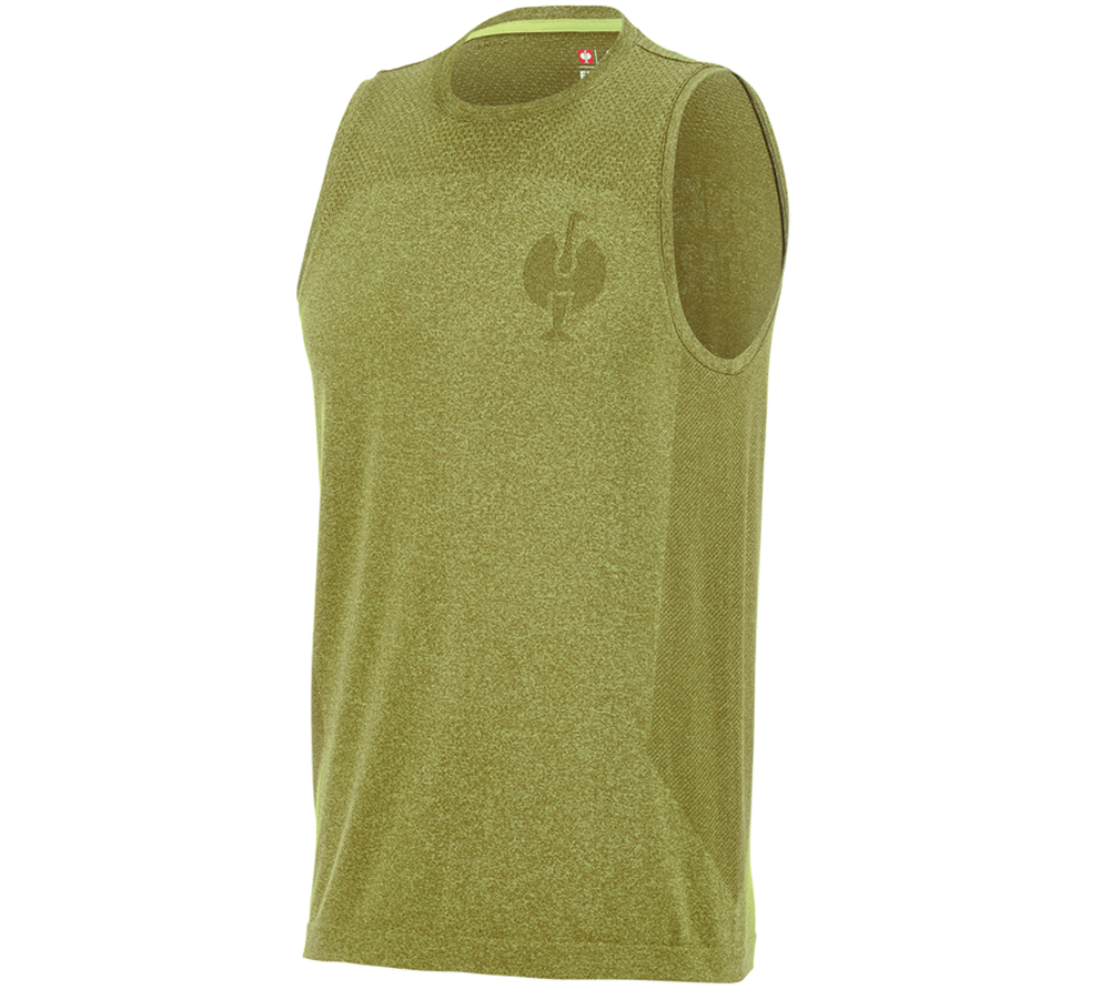 Clothing: Athletics-shirt seamless e.s.trail + junipergreen melange