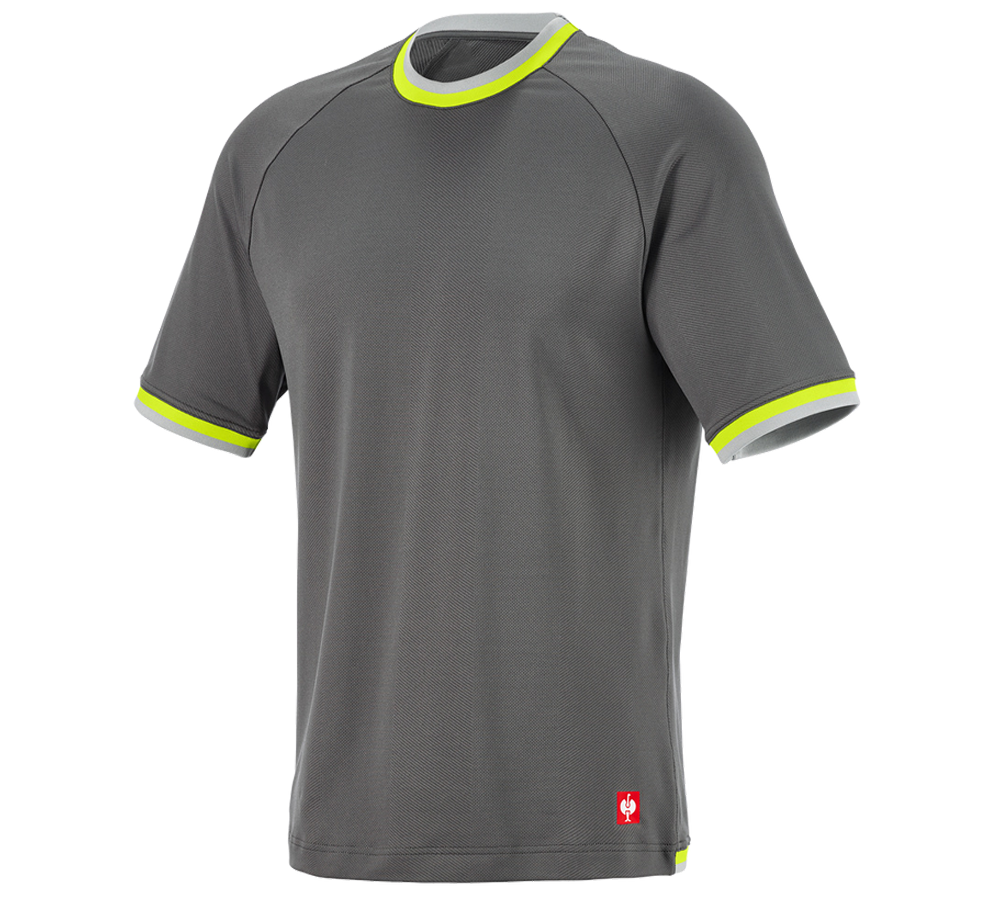 Shirts, Pullover & more: Functional t-shirt e.s.ambition + anthracite/high-vis yellow