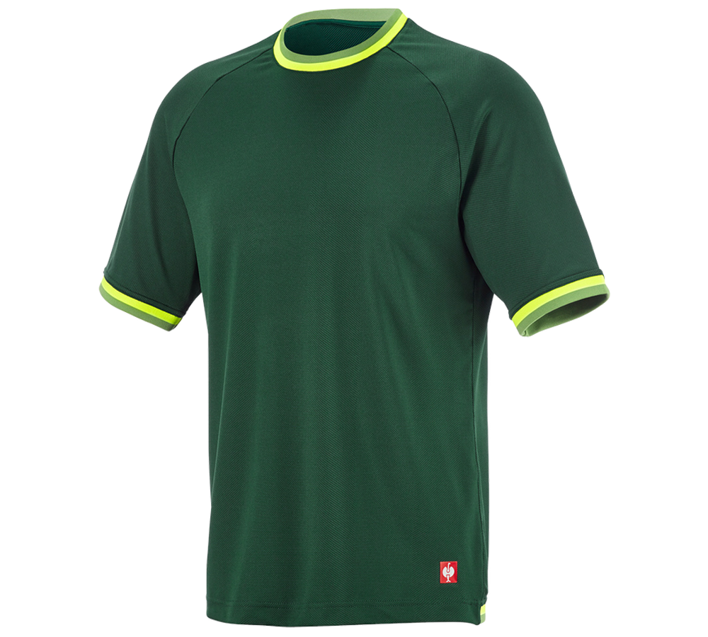 Shirts, Pullover & more: Functional t-shirt e.s.ambition + green/high-vis yellow