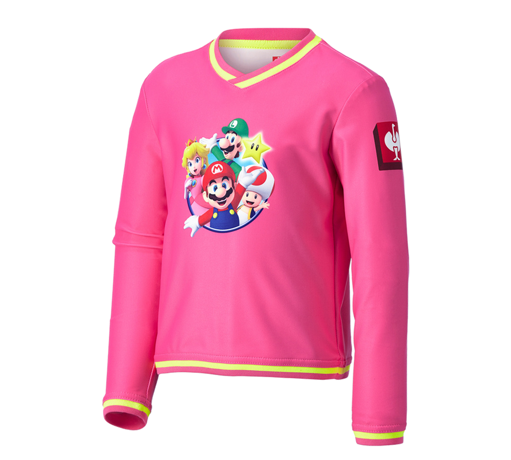 Clothing: Super Mario functional Longsleeve, children’s + jadepink