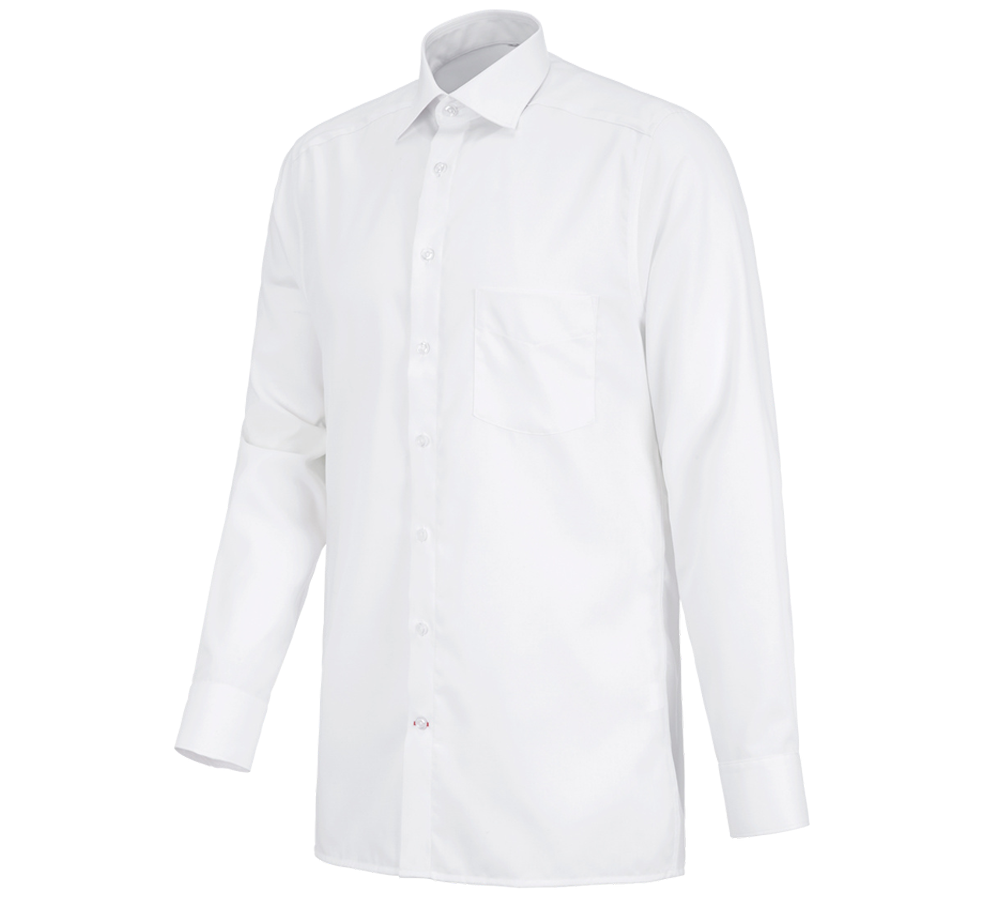 Shirts, Pullover & more: Business shirt e.s.comfort, long sleeved + white