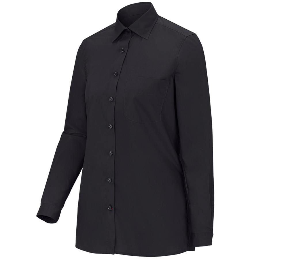 Shirts, Pullover & more: e.s. Service blouse long sleeved + black