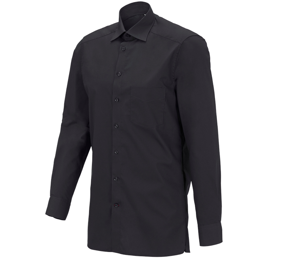 Shirts, Pullover & more: e.s. Service shirt long sleeved + black