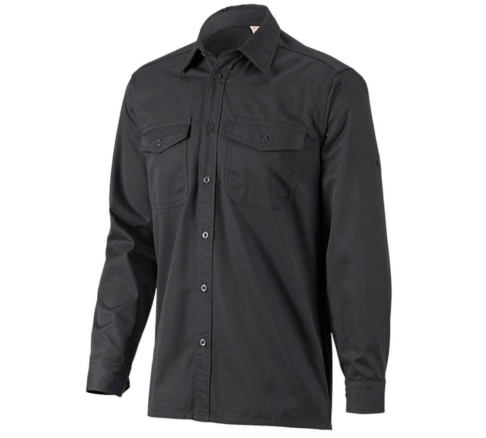 Shirts, Pullover & more: Work shirt e.s.classic, long sleeve + black