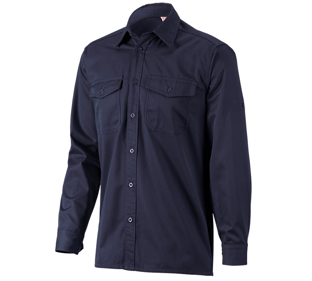 Shirts, Pullover & more: Work shirt e.s.classic, long sleeve + navy
