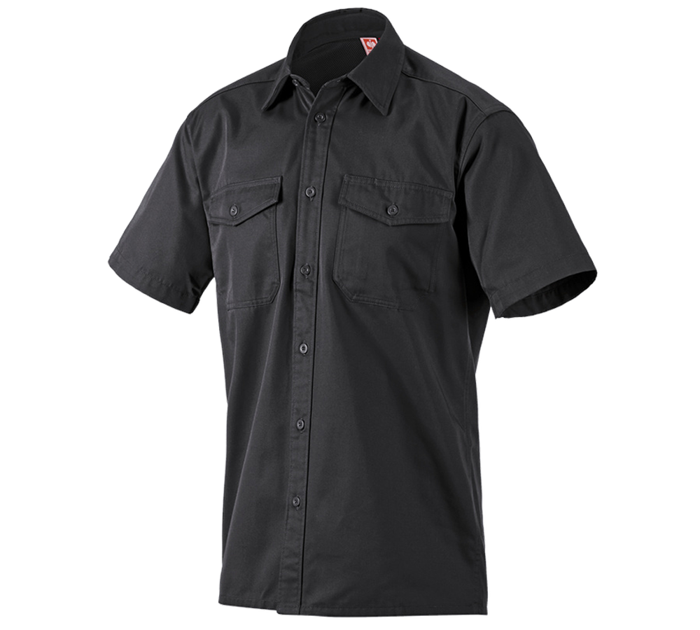 Topics: Work shirt e.s.classic, short sleeve + black