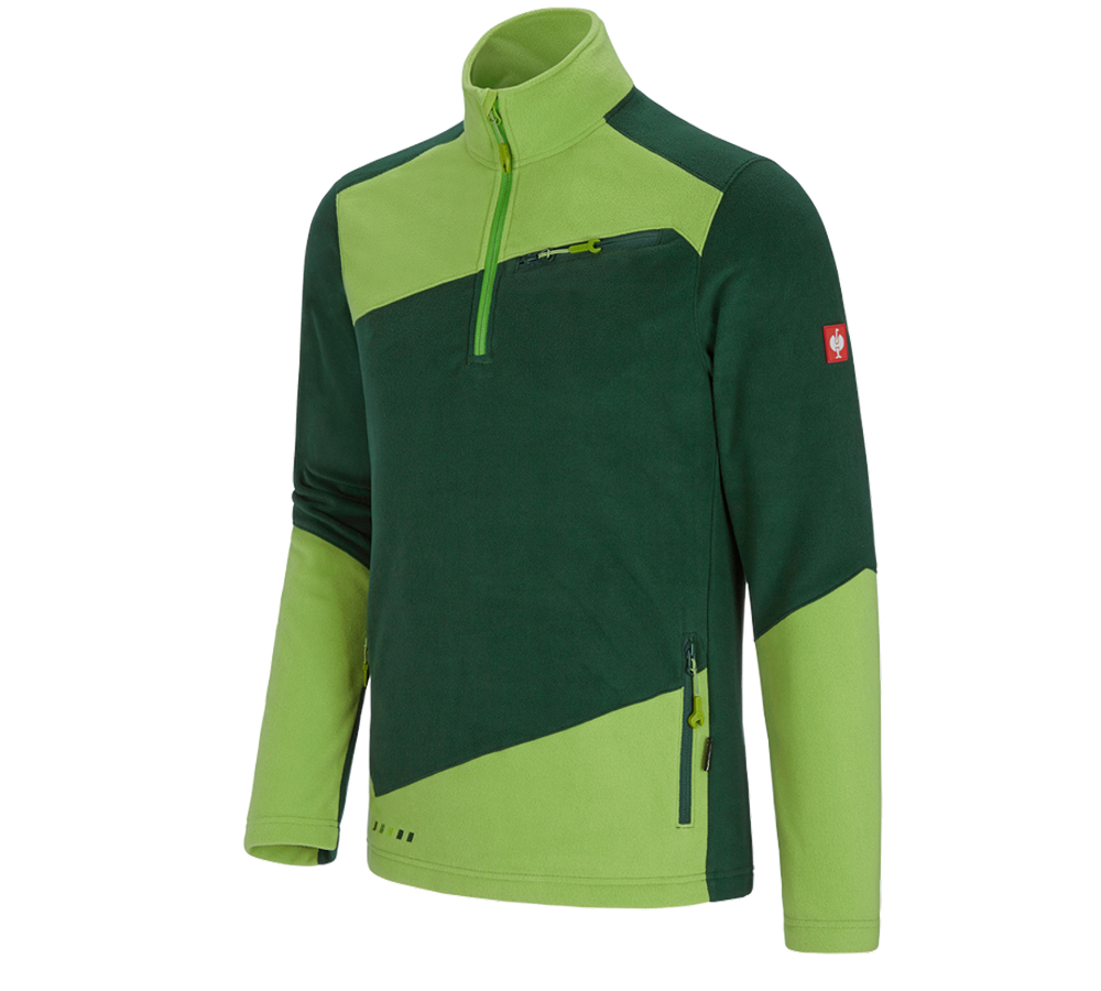 Cold: Fleece troyer e.s.motion 2020 + green/seagreen