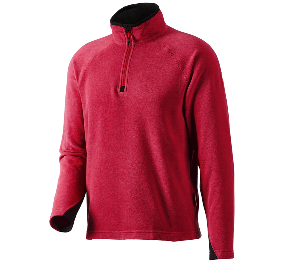 Shirts, Pullover & more: Microfleece troyer dryplexx® micro + red