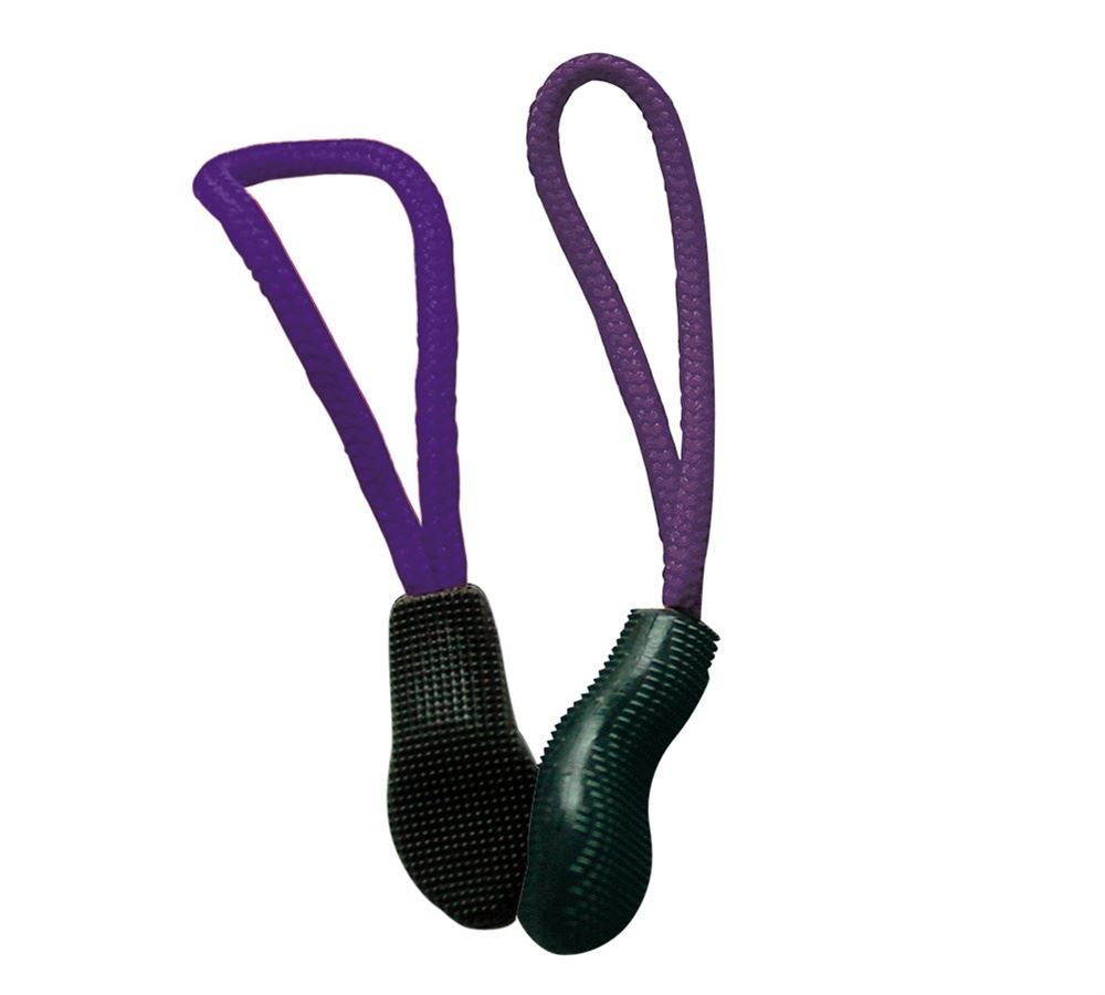 Accessories: Zip puller set + purple