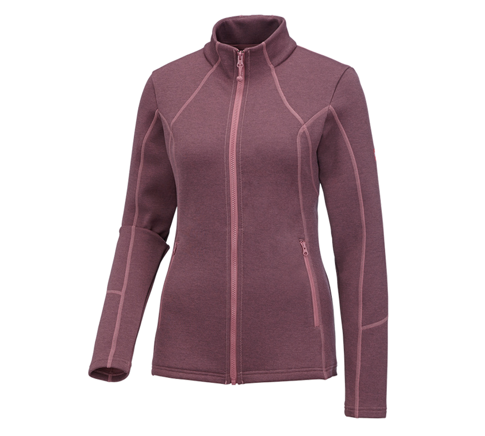 Shirts, Pullover & more: e.s. Functional sweat jacket melange, ladies' + antiquepink melange