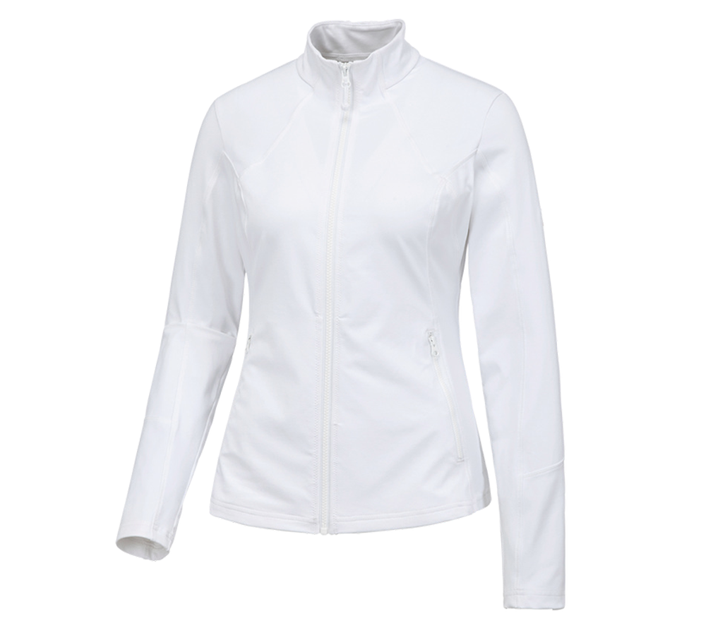 Shirts, Pullover & more: e.s. Functional sweat jacket solid, ladies' + white