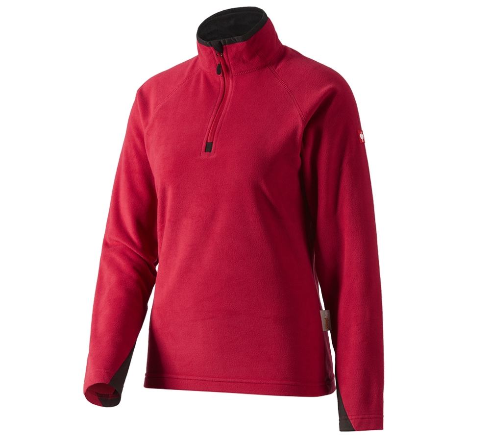 Shirts, Pullover & more: Ladies' Microfleece troyer dryplexx® micro + red