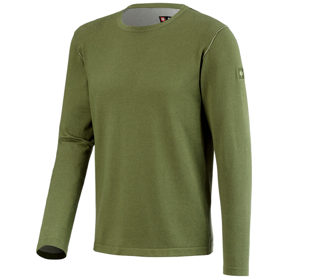 Knitted pullover e.s.iconic mountaingreen Strauss