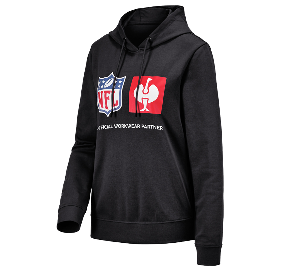 Collaborations: NFL Hoodie cotton, ladies + black