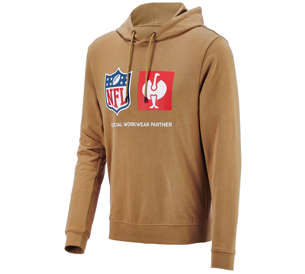 NFL Hoodie cotton almondbrown Strauss