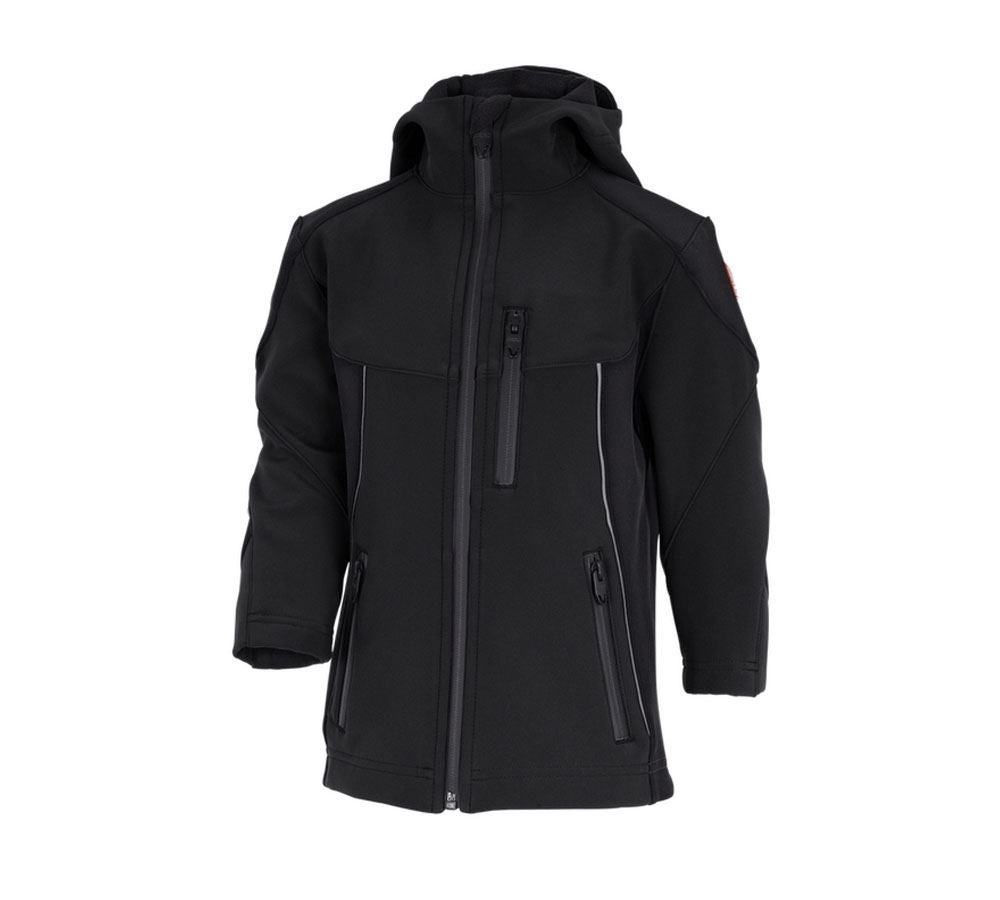 Cold: Softshell jacket e.s.vision, children’s + black