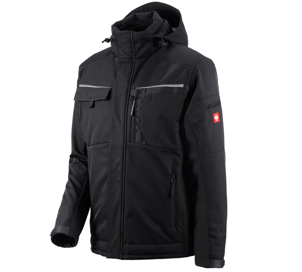 Cold: Softshell jacket e.s.motion + black