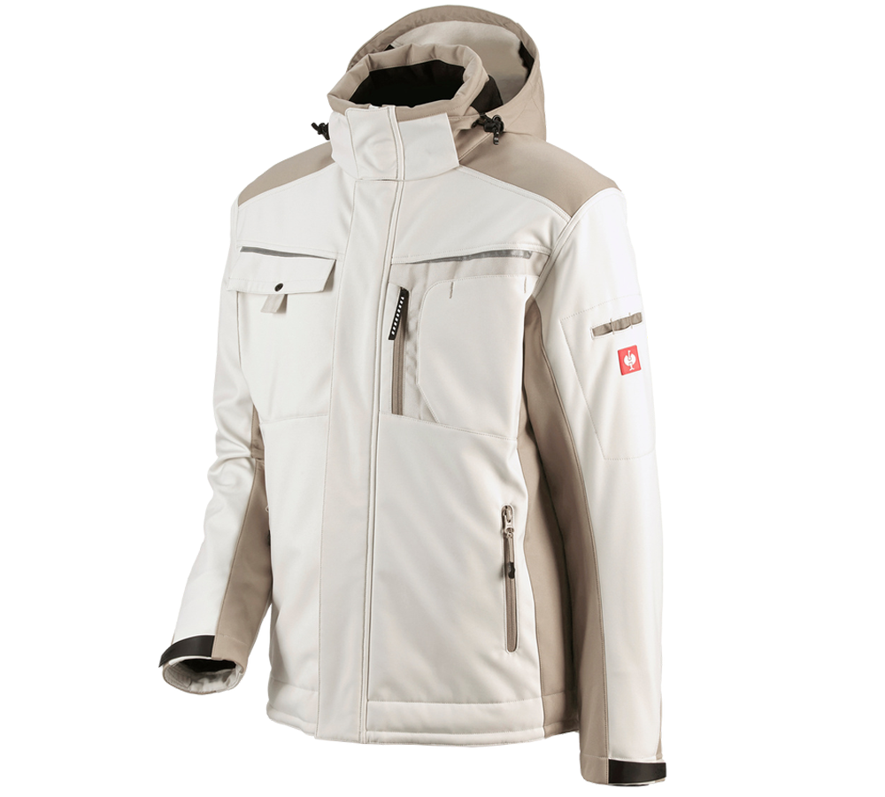 Plumbers / Installers: Softshell jacket e.s.motion + plaster/clay