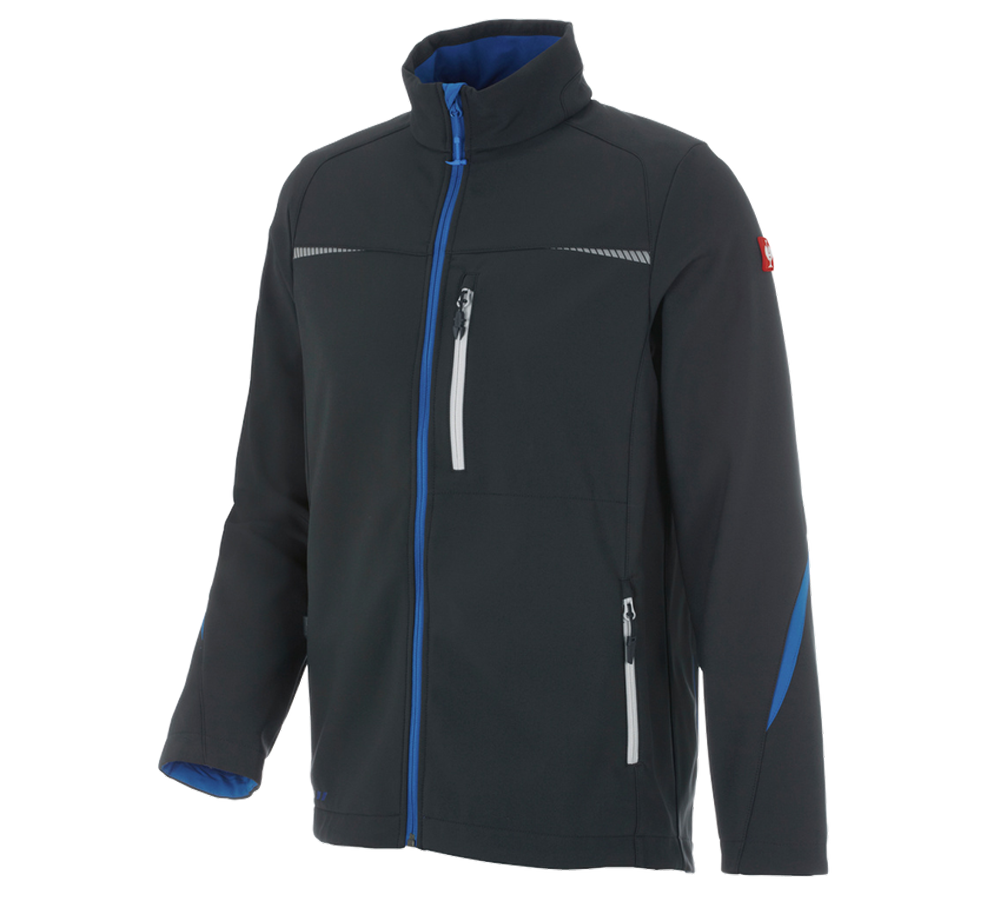 Plumbers / Installers: Softshell jacket e.s.motion 2020 + graphite/gentianblue