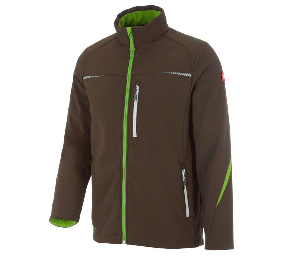Work Jackets: Softshell jacket e.s.motion 2020 + chestnut/seagreen