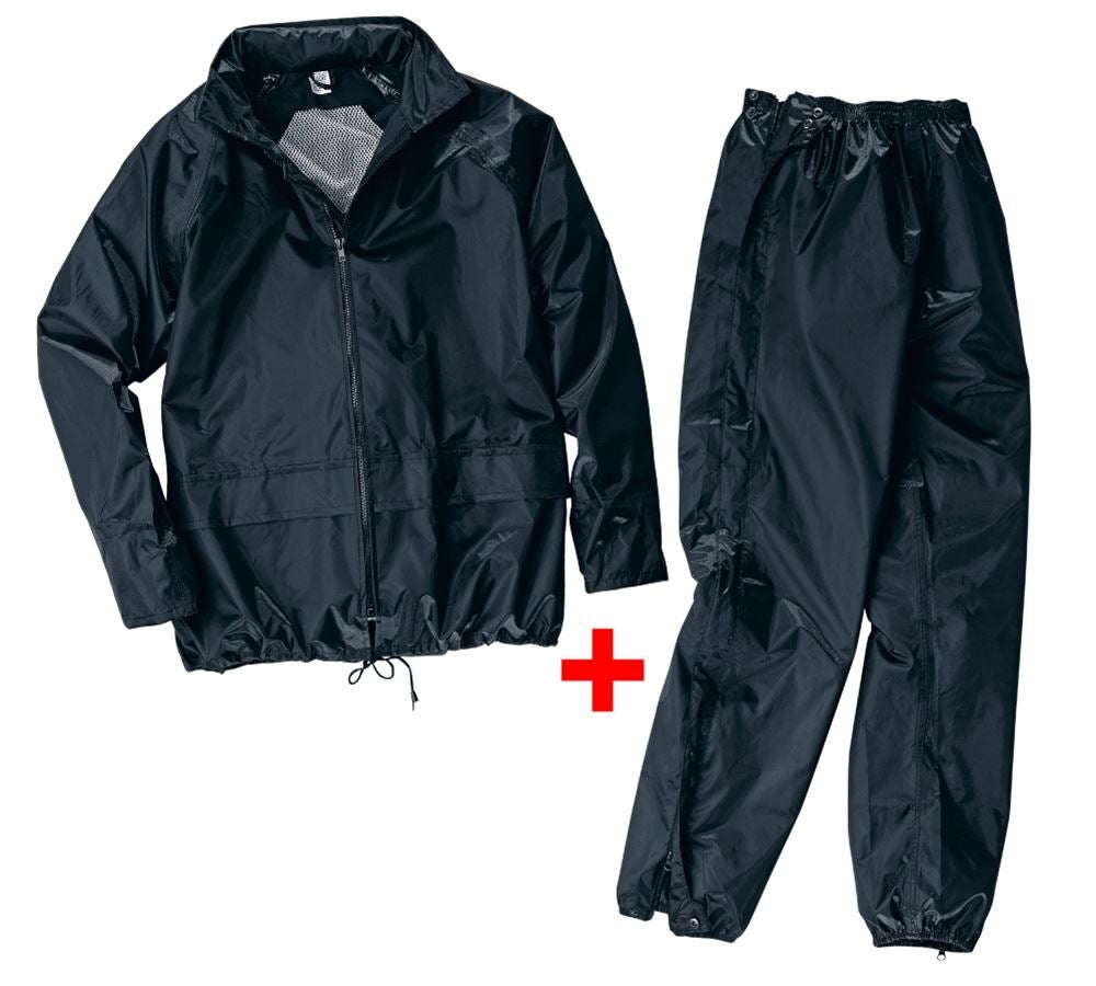 Work Jackets: Rain jacket/trousers set + black
