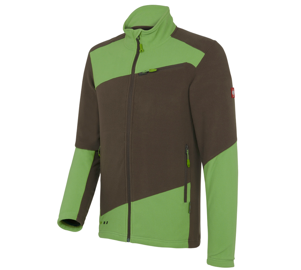 Work Jackets: Fleece jacket e.s. motion 2020 + chestnut/seagreen