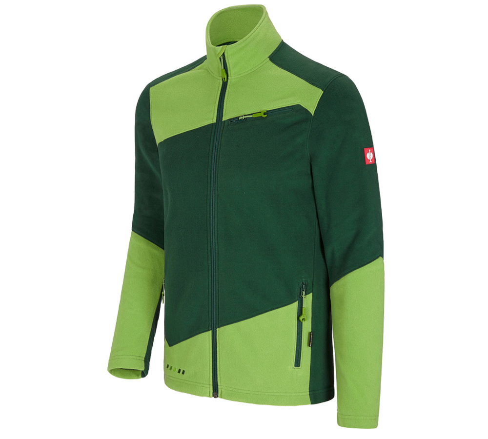Work Jackets: Fleece jacket e.s.motion 2020 + green/seagreen