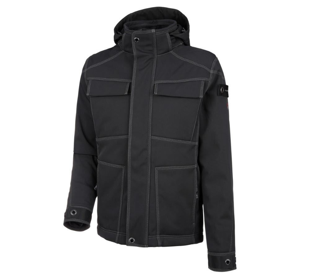 Plumbers / Installers: Winter softshell jacket e.s.roughtough + black