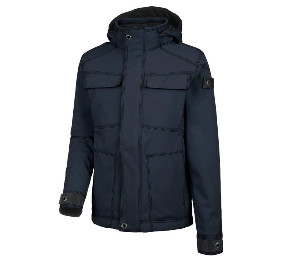 Gardening / Forestry / Farming: Winter softshell jacket e.s.roughtough + midnightblue