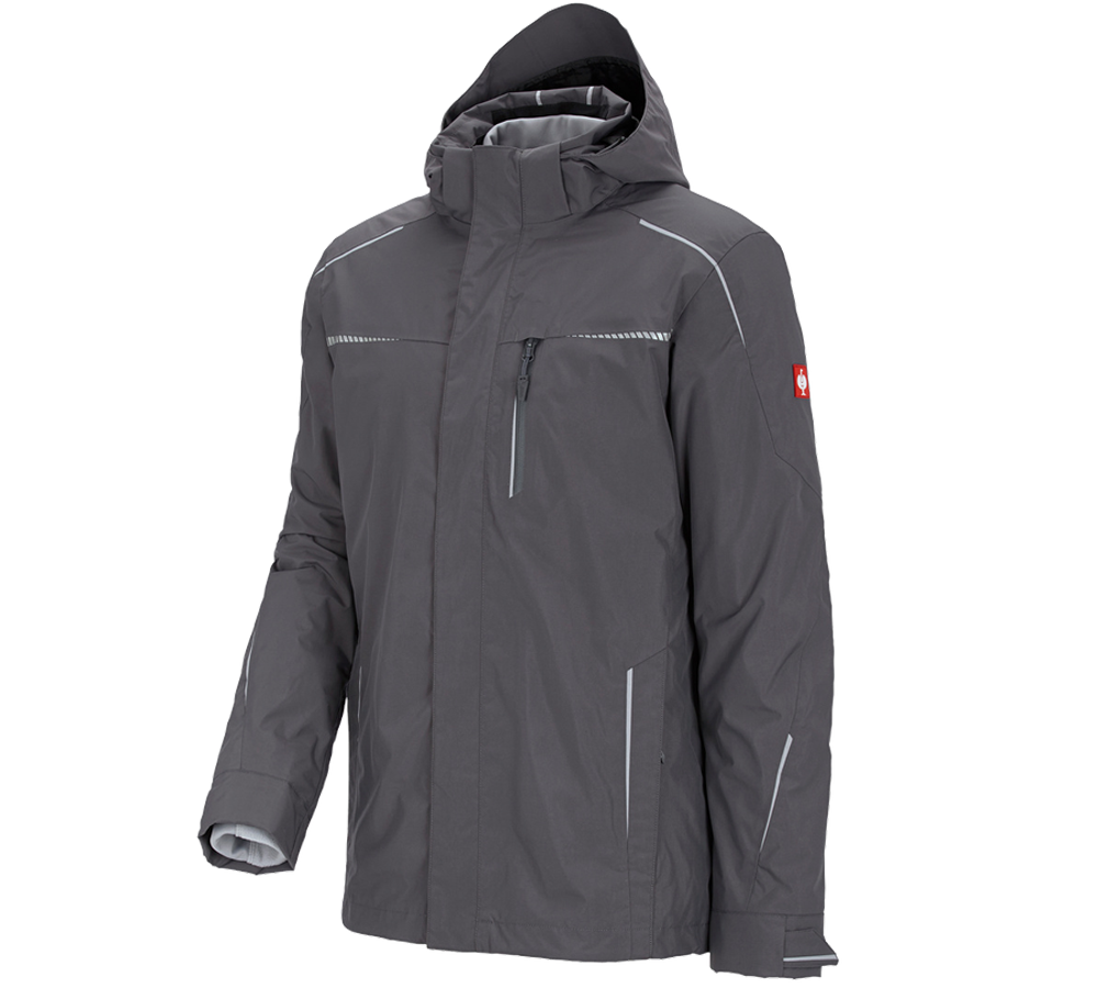 Cold: 3 in 1 functional jacket e.s.motion 2020, men's + anthracite/platinum
