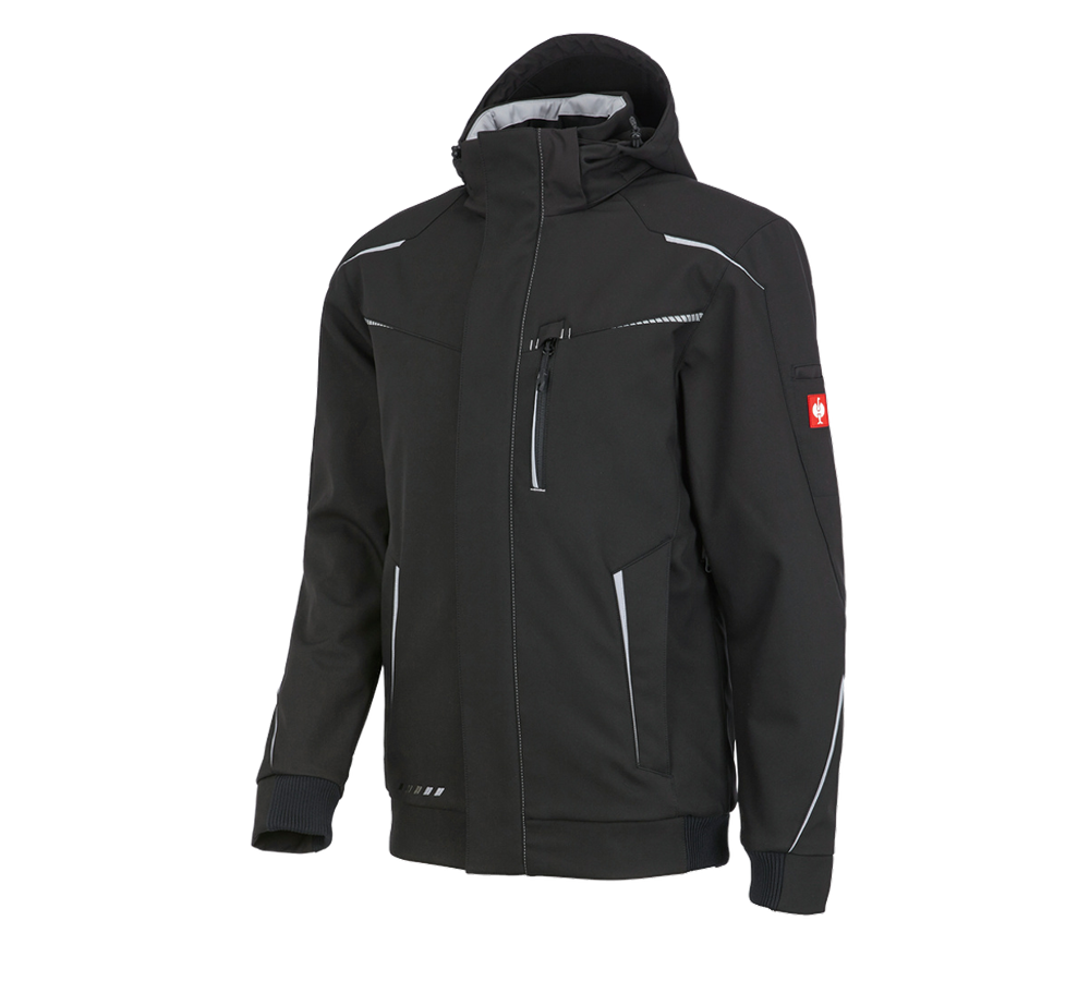 Plumbers / Installers: Winter softshell jacket e.s.motion 2020, men's + black/platinum