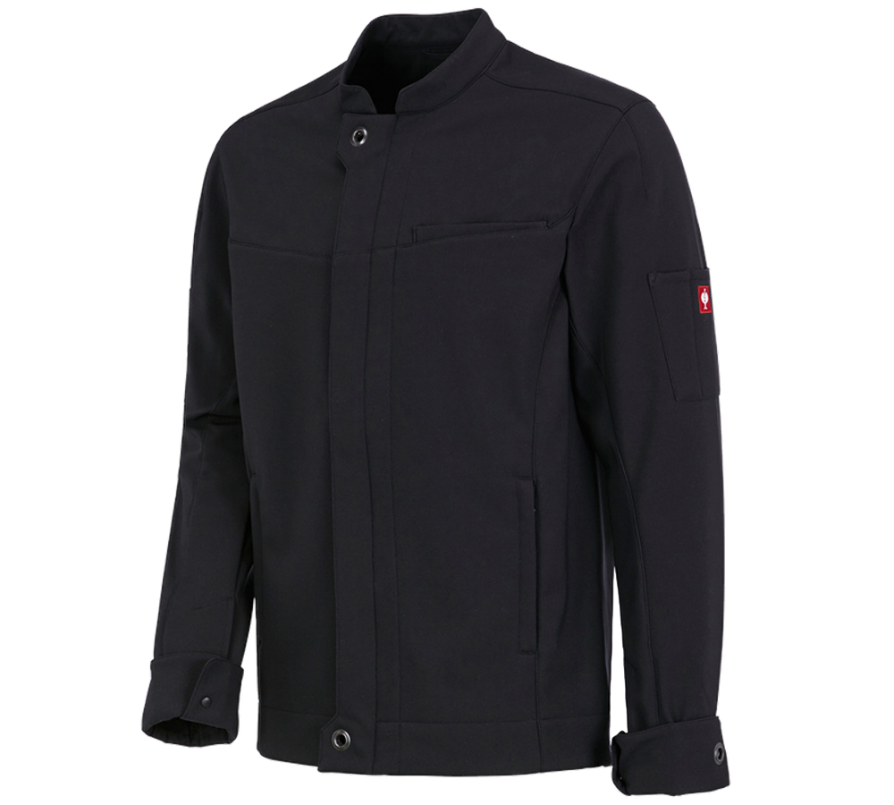 Work Jackets: Softshell jacket e.s.fusion, men's + black