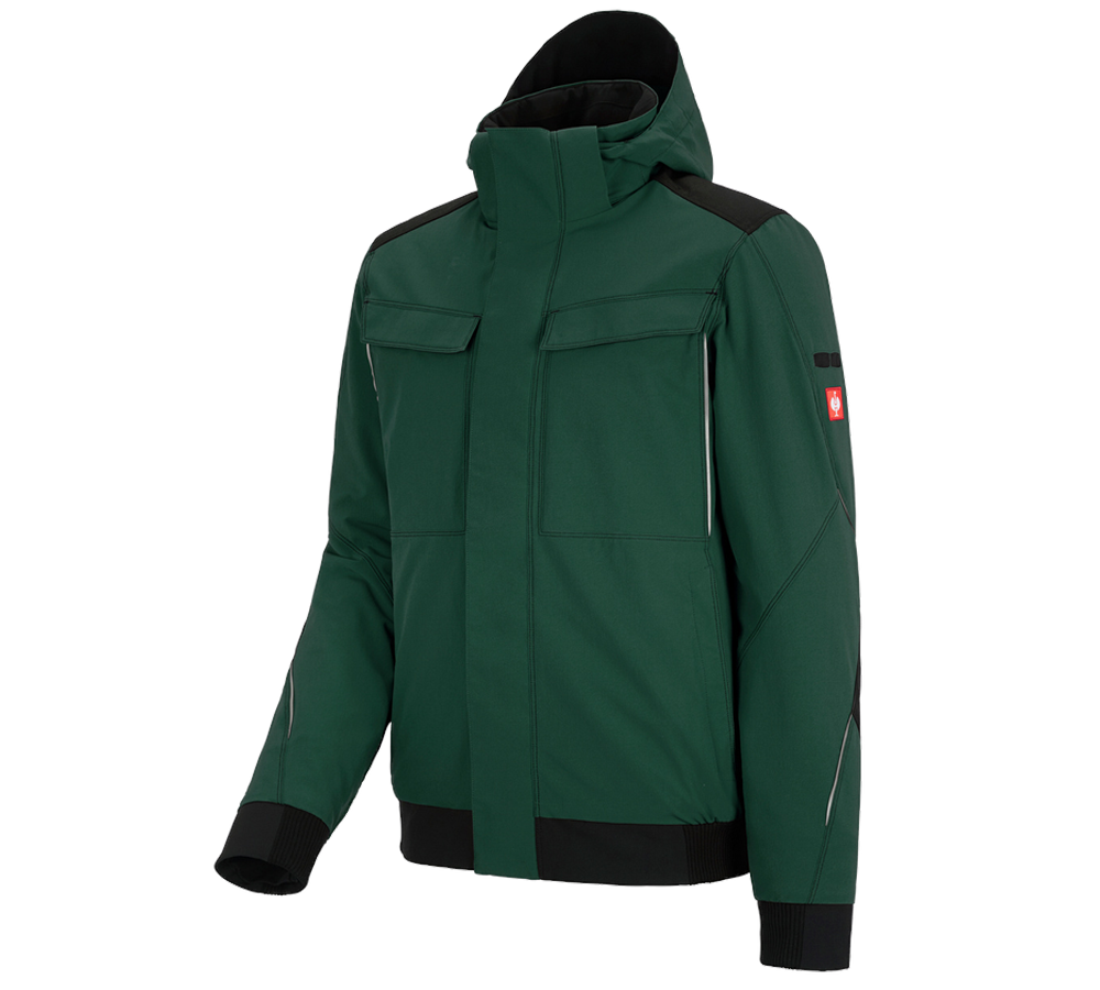 Plumbers / Installers: Winter functional jacket e.s.dynashield + green/black