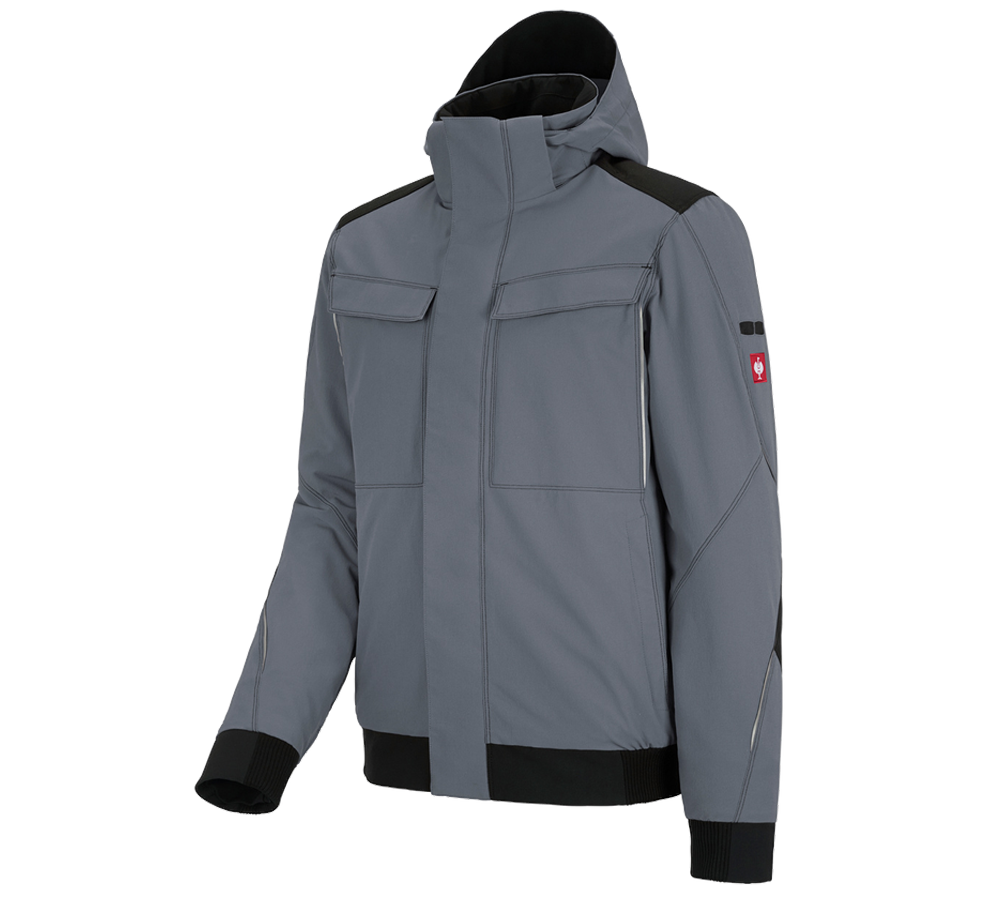 Joiners / Carpenters: Winter functional jacket e.s.dynashield + cement/black
